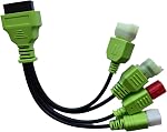 Motorbikes OBD Diagnostic Adapter Cable,4Pin+6Pin Male to OBD2 16Pin Female 4 in 1 EURO5 Motorcycle OBDII Connector