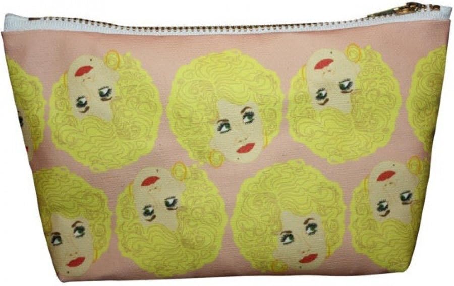 Dolly Parton Pop Zipper Pouch and Makeup Bag – Illustrated and Handmade in the USA (Pink)