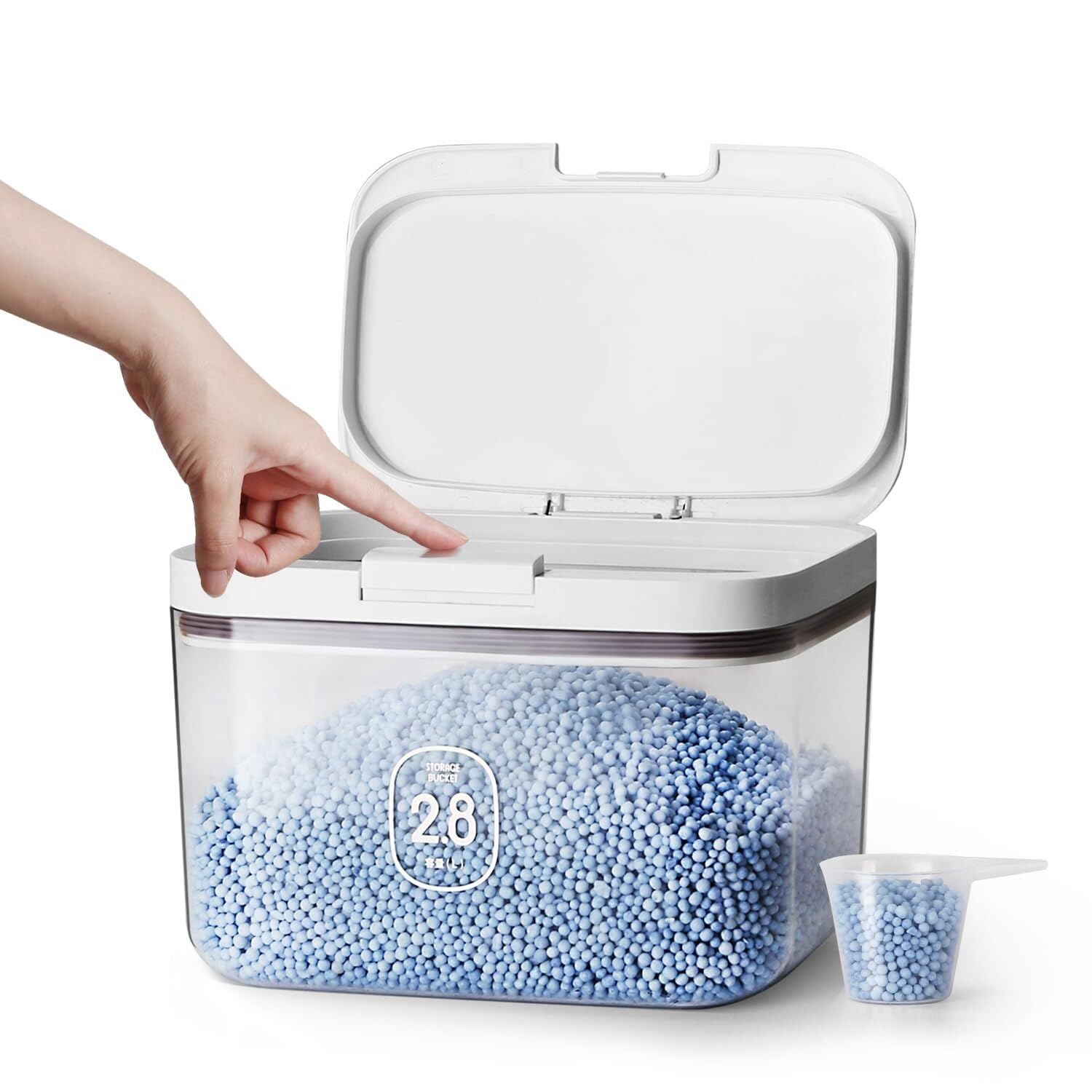CVdrtyED Dry Food Cereal Dispenser Cereal Container Box Household Flour Dispenser Rice Storage Food Pantry Rice Container(2.8L)