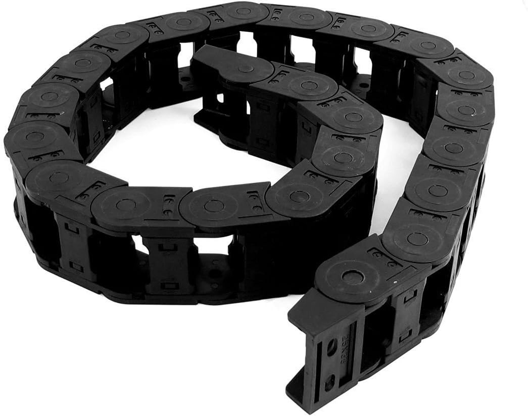 Cable Drag Chain TOOGOO(R)100cm Long Black Cable Wire Carrier Drag