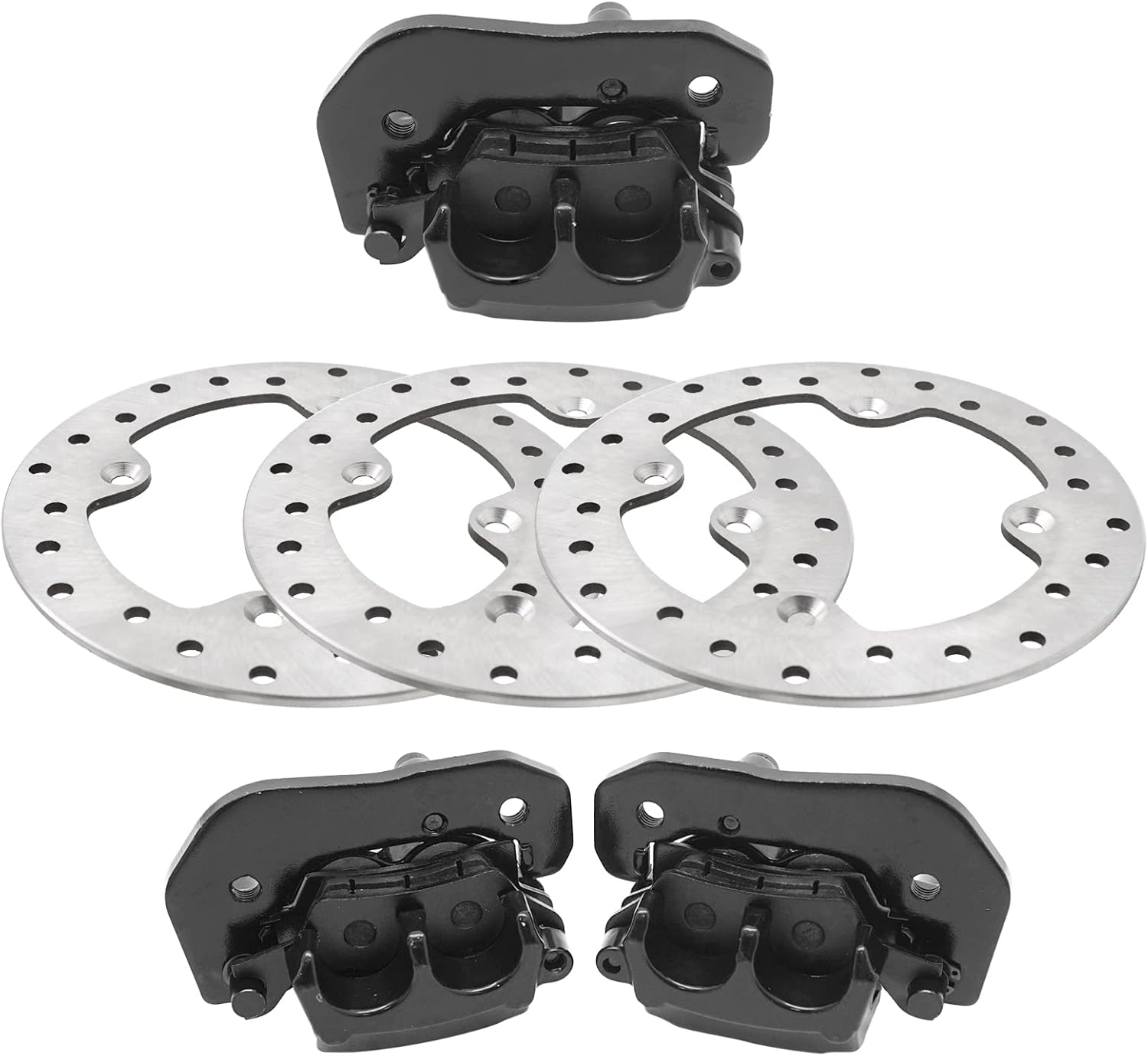 M MATI Front Left Right & Rear Brake Calipers for Can Am Outlander Renegade 1000 850 800 650 570 500 450 Max 6x6 705600862 705600861 705600859 705600999