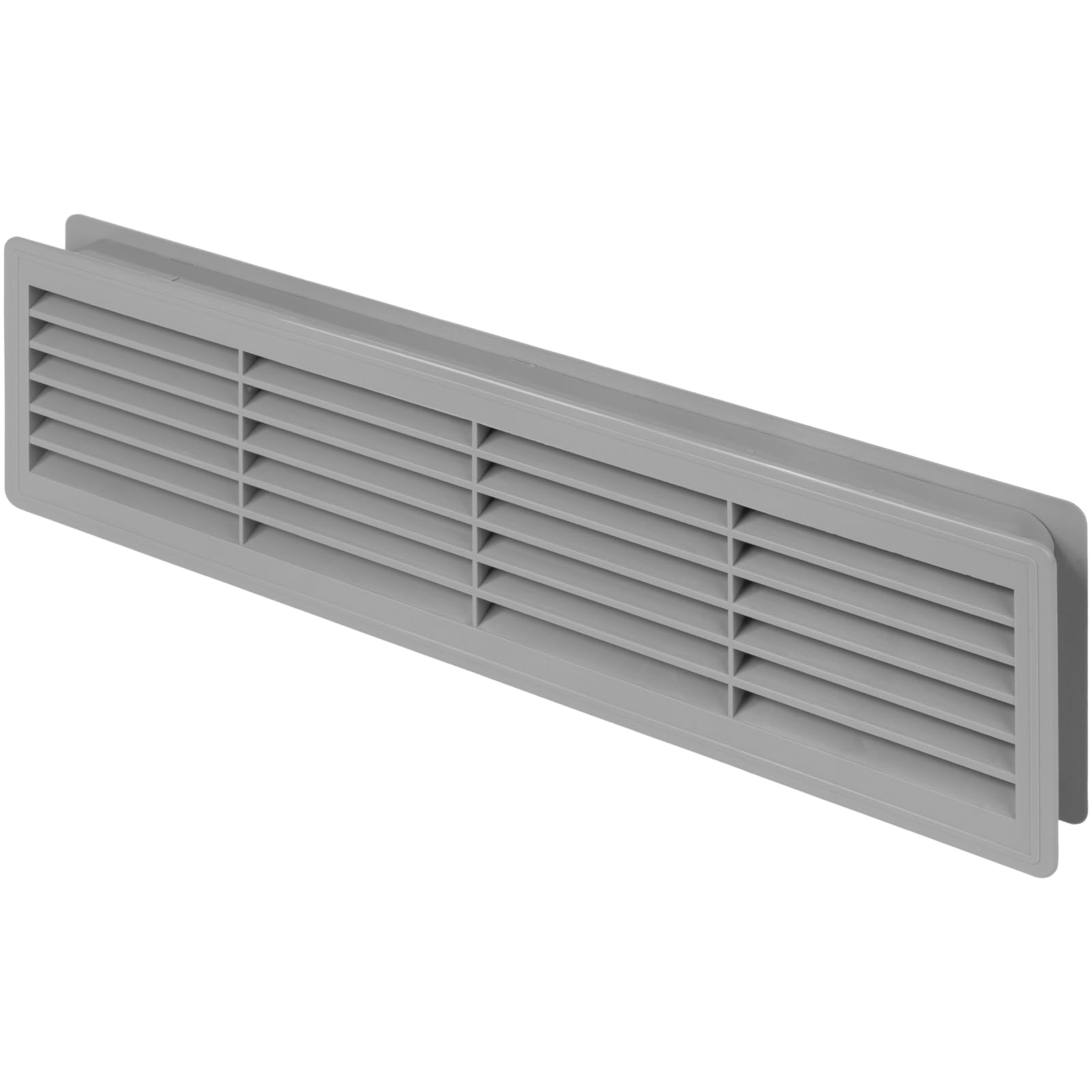 Awenta Grey 120X440mm Internal Door Plastic Ventilation Grille Air Vent Collar Colour