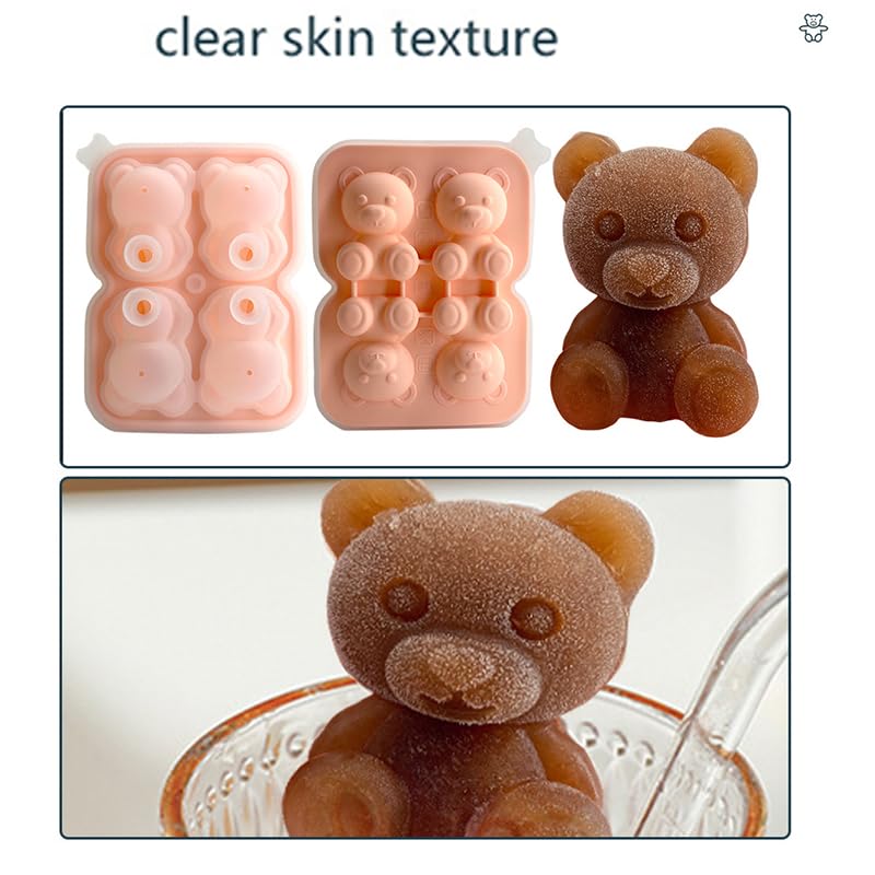 Amazon｜製氷皿 製氷器 クマの形 熊 可愛い アイスモールド シリコン