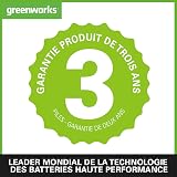 Greenworks G40HT61K2, Taille-Haie à Batterie, Lames Double Action 61 cm, Coupe jusqu'à 27 mm d'Épaisseur, 3000 tr/min, Batterie 40V 2Ah et Chargeur, Garantie 3 Ans - 7