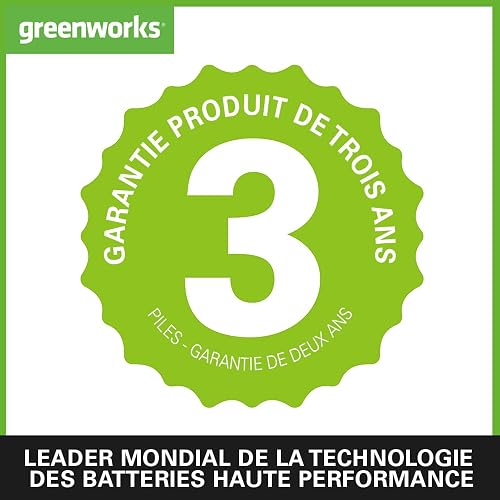 Greenworks G40HT61K2, Taille-Haie à Batterie, Lames Double Action 61 cm, Coupe jusqu'à 27 mm d'Épaisseur, 3000 tr/min, Batterie 40V 2Ah et Chargeur, Garantie 3 Ans - 7