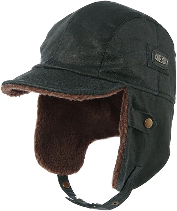 Fancet Unisex Winter Aviator Pilot Cap Earflap Hunting Trapper Hat Ski