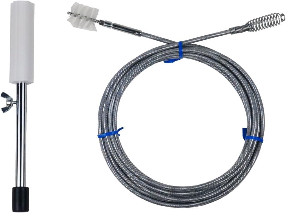 Kakudai 6055 Pipe Cleaner with Brush, 16.4 ft (5 m) for Cleaning Drain