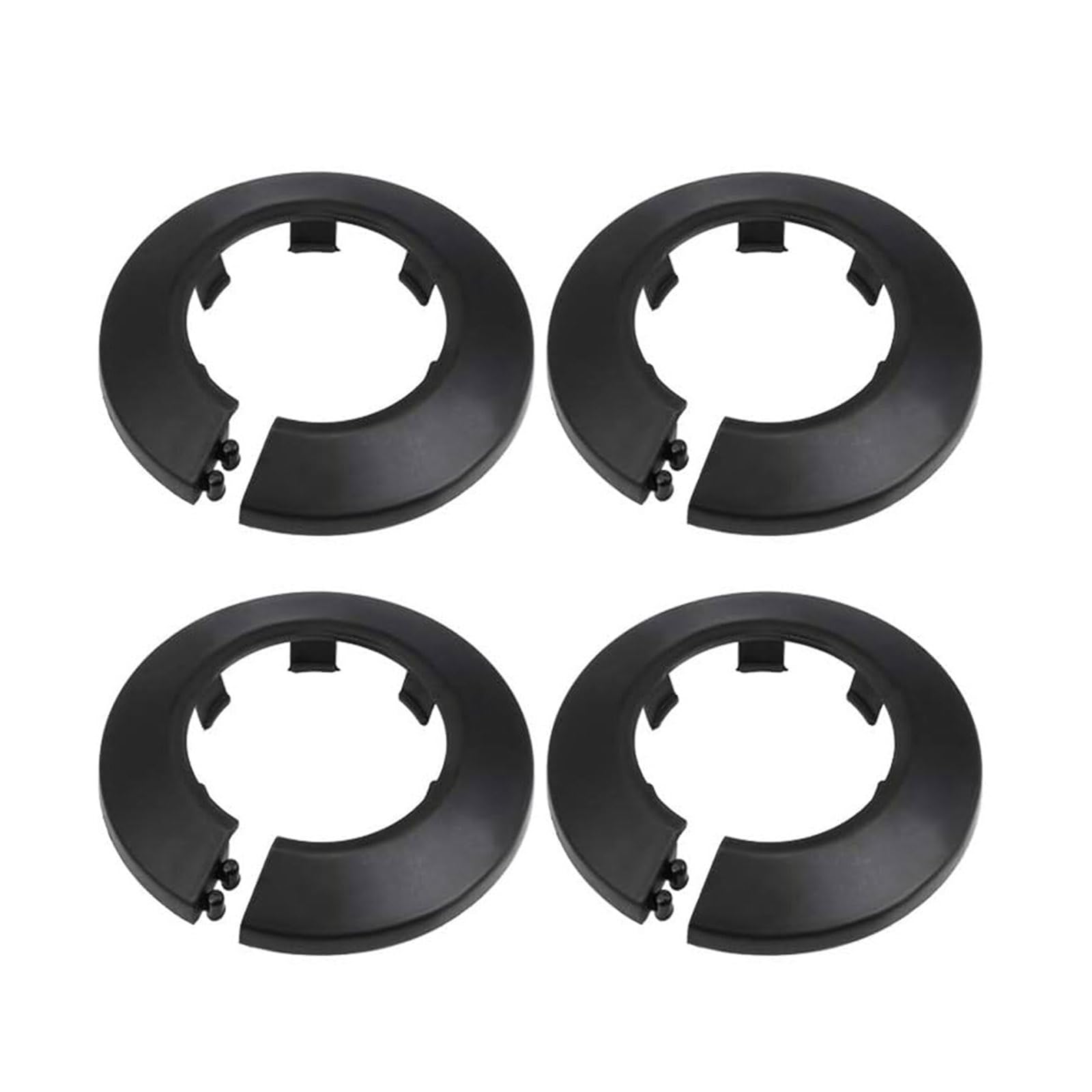 TOP-VIGOR 4pcs 35mm Pipe Cover Decoration, Click-in PP Plastic Escutcheon Pipe Collar for Water Pipe Drain Line