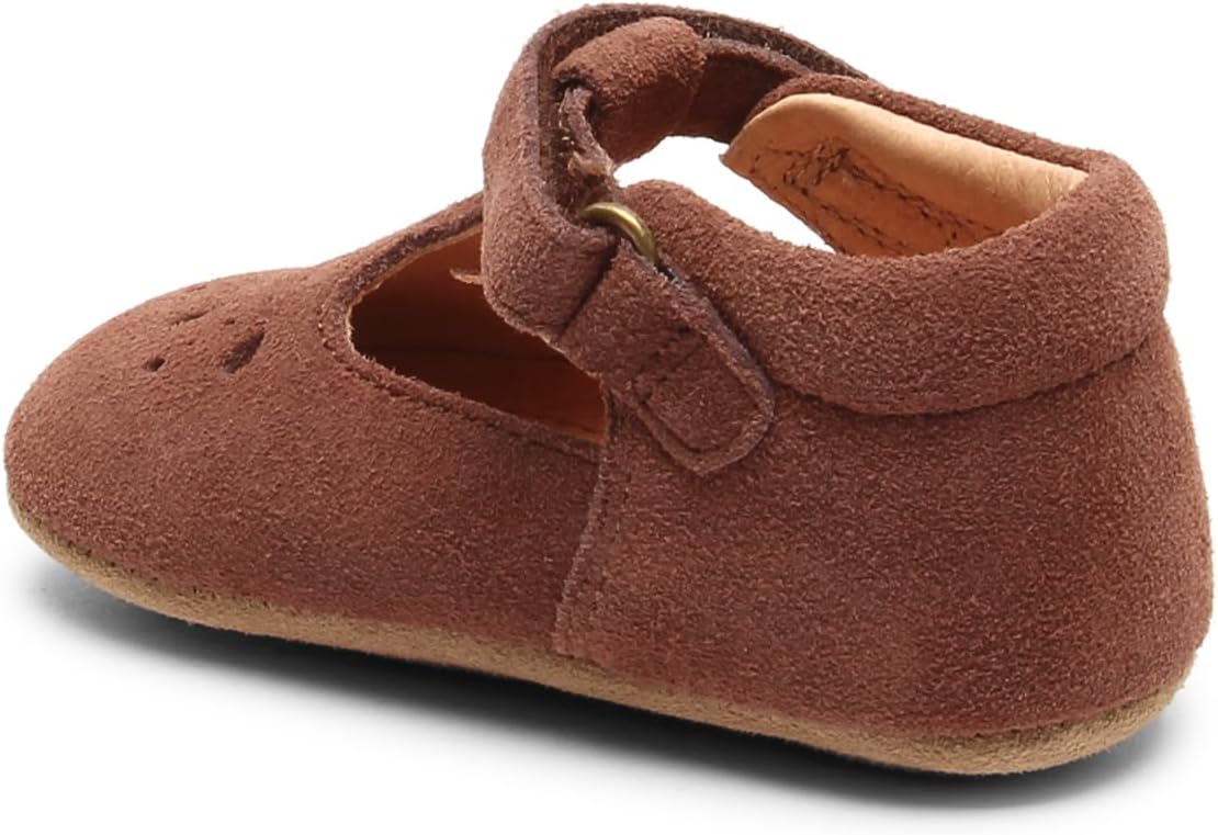 Bisgaard Baby Girl's Bloom Crawling Shoes, Brown