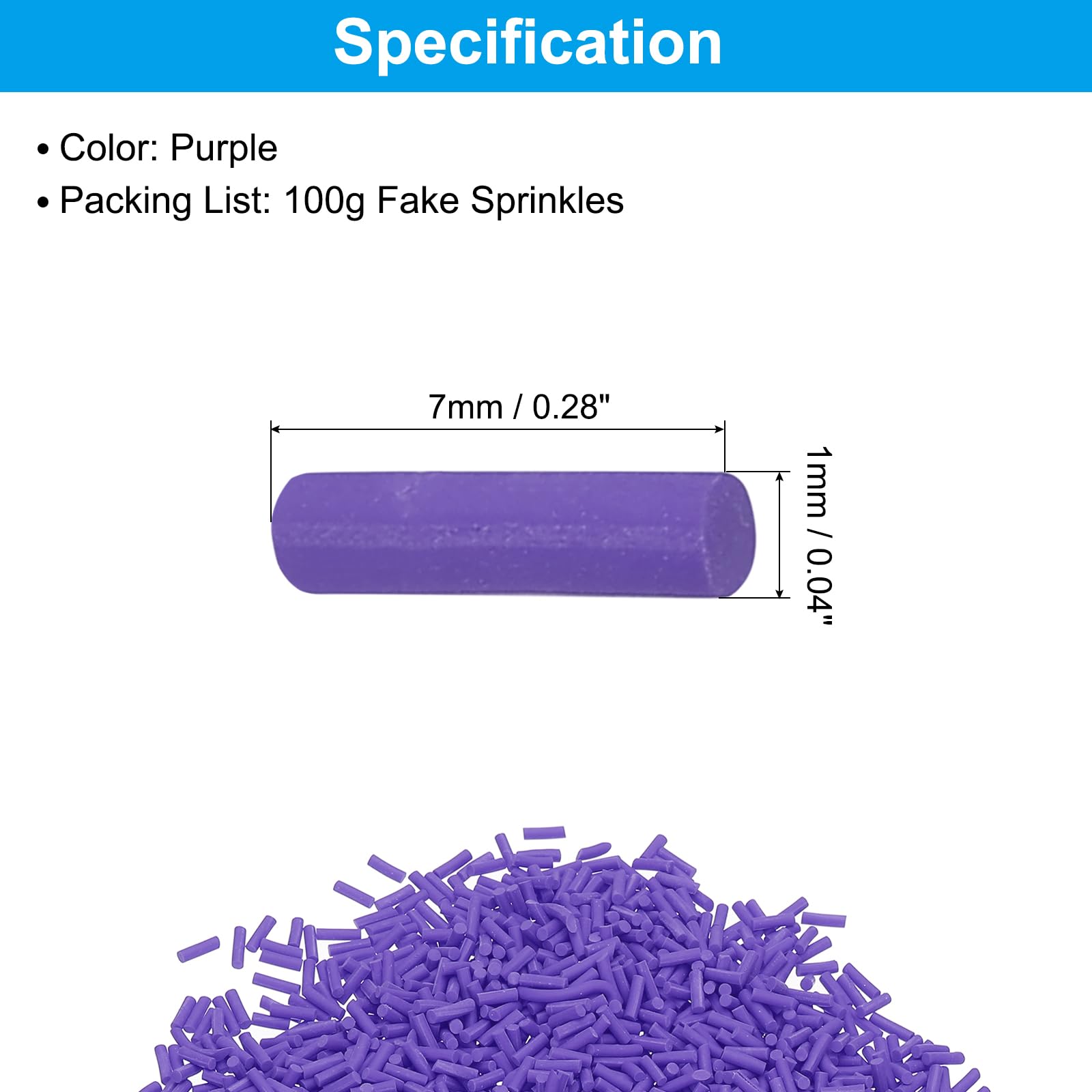 PATIKIL 100g Fake Sprinkles - Image 2