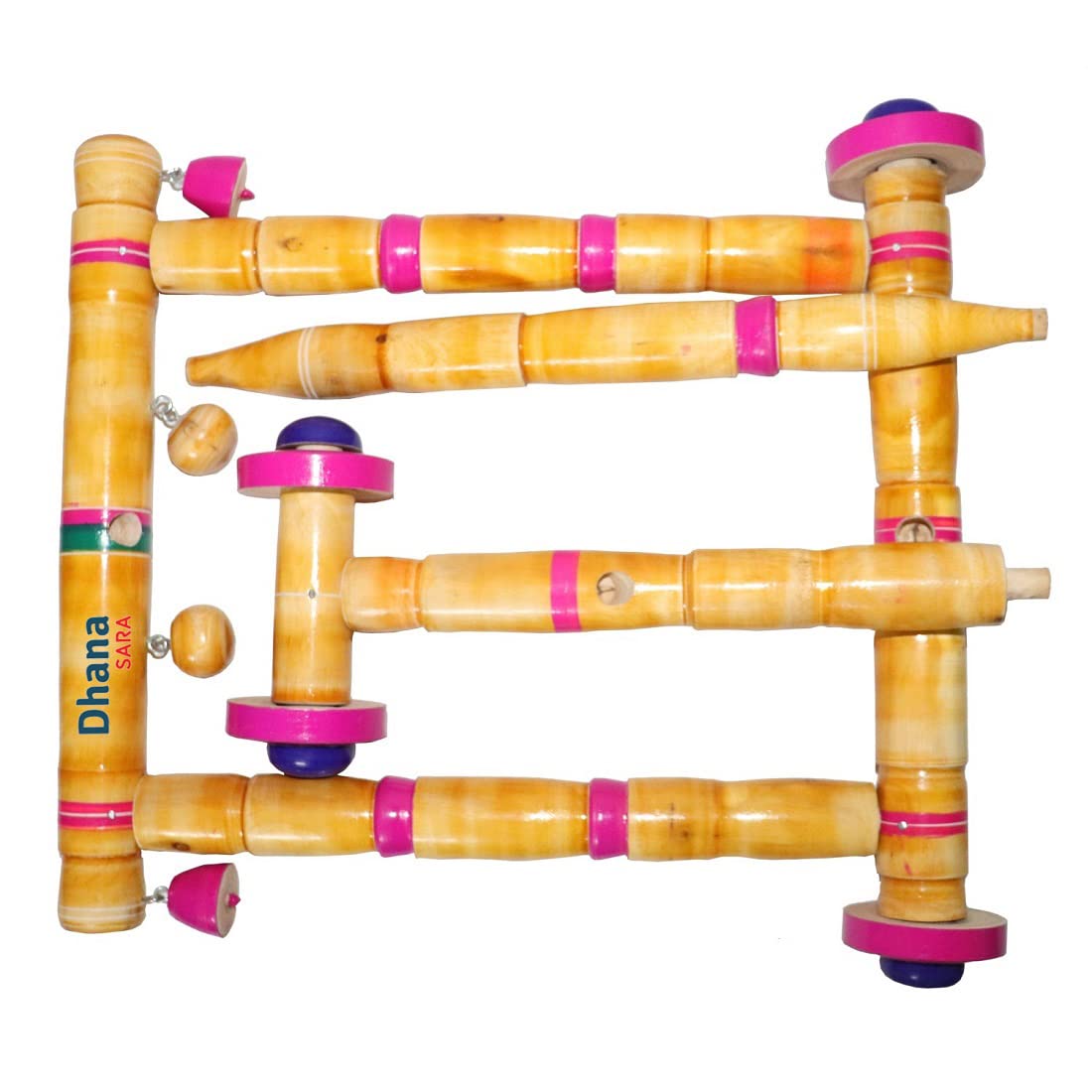 DHANASARA Baby Wooden Walker- Traditional Wooden Walker for Babies- First Step Activity for Kids Perfect Age for 6 Months & Above 2