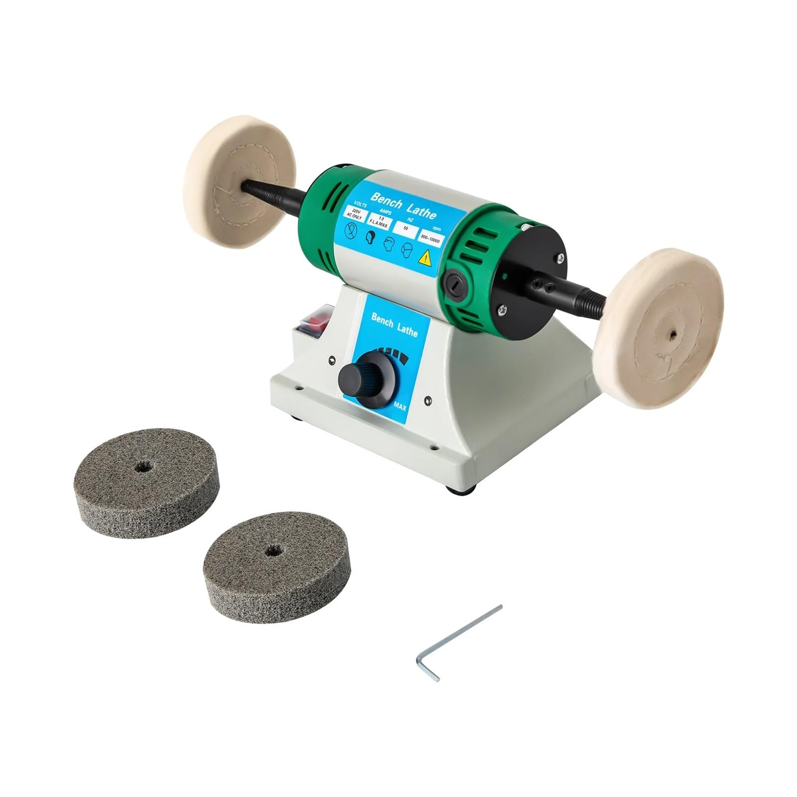 Pulidora de joyas 800 W, máquina pulidora y abrillantadora velocidad variable ajustable