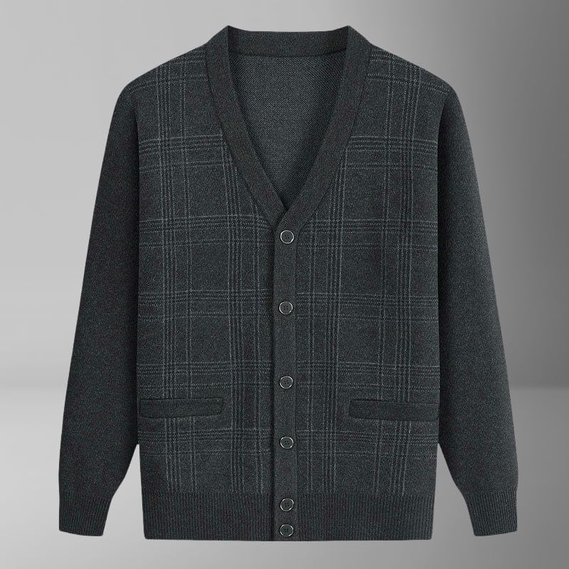 Men's Autumn Winter Thick Cashmere Casual Knit Cardigan4