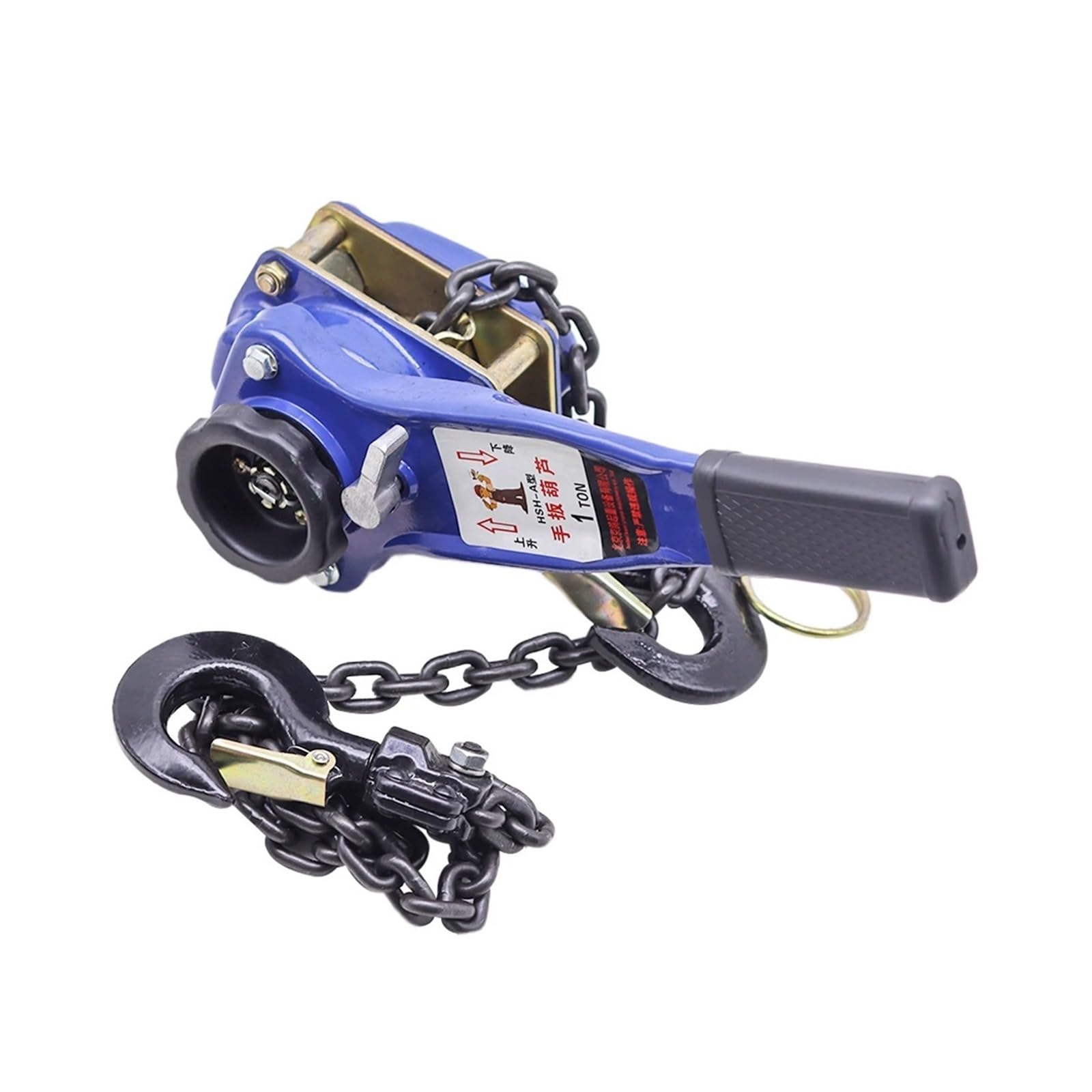 Verricello, Paranco a catena azionato manualmente, tenditore manuale, paranco a da 1 tonnellata a gru per ATV UTV Marine(6m)
