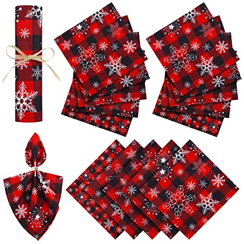 Set de 12 Servilletas de Tela Navidad Cuadradas 51x51 cm miniatura 1