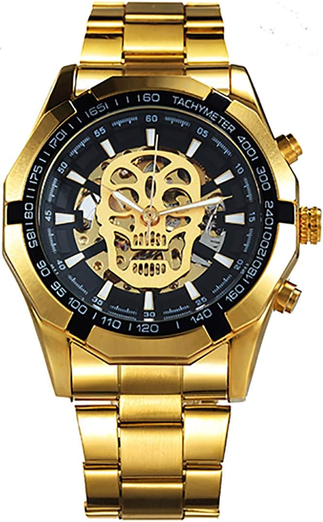 Wrath Analogue Men's Watch (Gold Dial Gold Colored Strap)