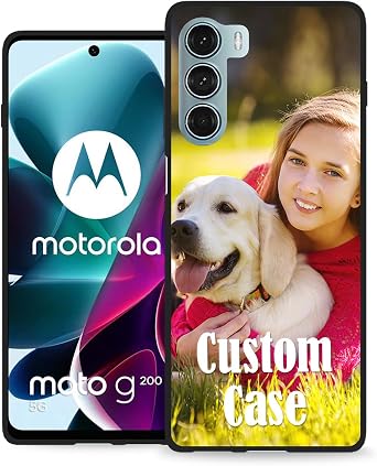 Custom Case for Motorola Moto G200 G100 G84 G82 G73 G72 G71 G62 G60s G60 G54 G53 G51 G50 G42 G41 G40 Fusion 5G Phone Cover Personalized with Photo Logo Text,Customized Soft Slim Protective Case