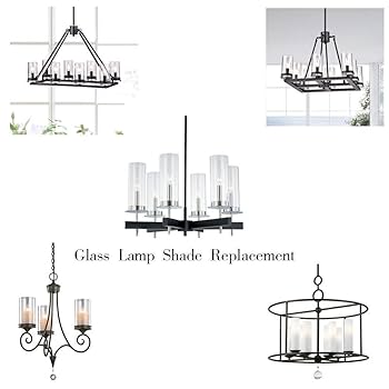 Sunwo Glass Shade Straight Cylinder Glass Lamp Shade