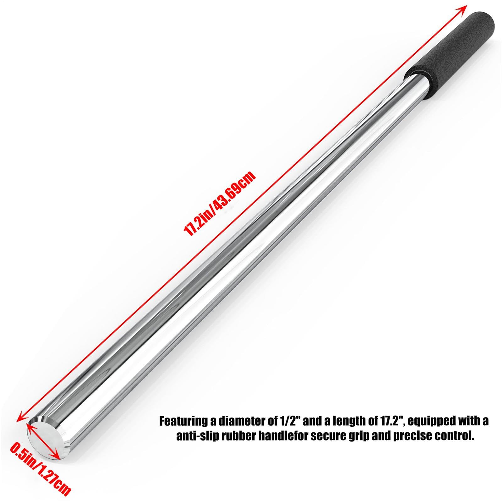 Garage Door Winding, Torsion Spring Rod, 17,2 in/43,56 cm 0,5 in/1,27 cm Compact Hardware Tool, Home Repair Accessory, Garage Maintenance Kit, Gift for Father Boyfriend 45# Steel