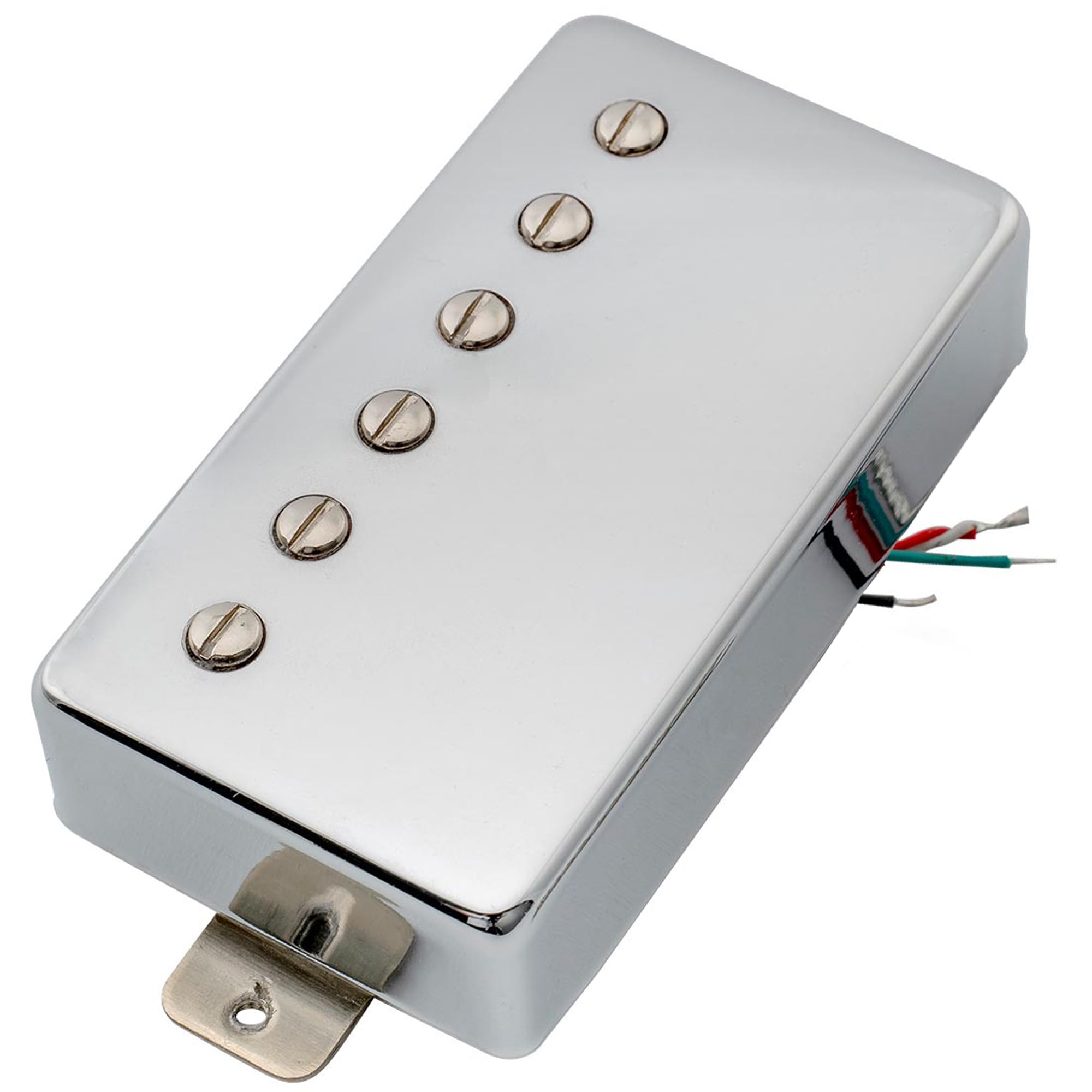 Artec VH59 Vintage Tone Covered Alnico 5 Humbucker Neck Pickup 7.4K for Les Paul Style Electric Guitar Chrome