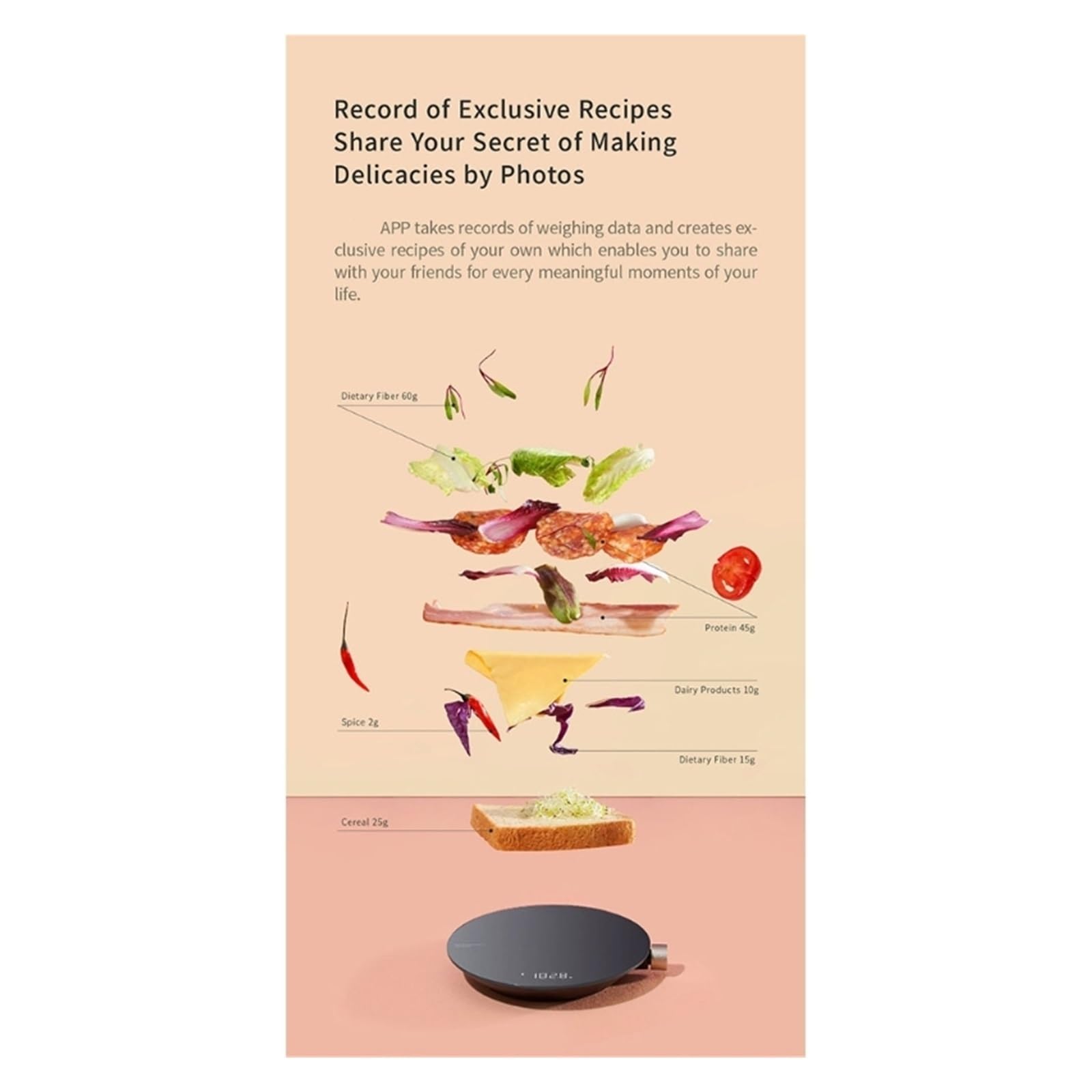 Báscula De Cocina Inteligente 3kg Y 0,1g, Digital LED, Electrónica Compatible Con Bluetooth, Balanza Peso For Alimentos, Accesorio Medición Precisa Esfuerzo