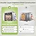 Household Food Dehydrators Machine with 8 Stainless Steel Trays Hold 10 lb Meats 24 H Digital Timer 194 °F Temperature Control Commercial Dryer for Jerky Meat Herb Fruit Vegetables Beef Black Knight