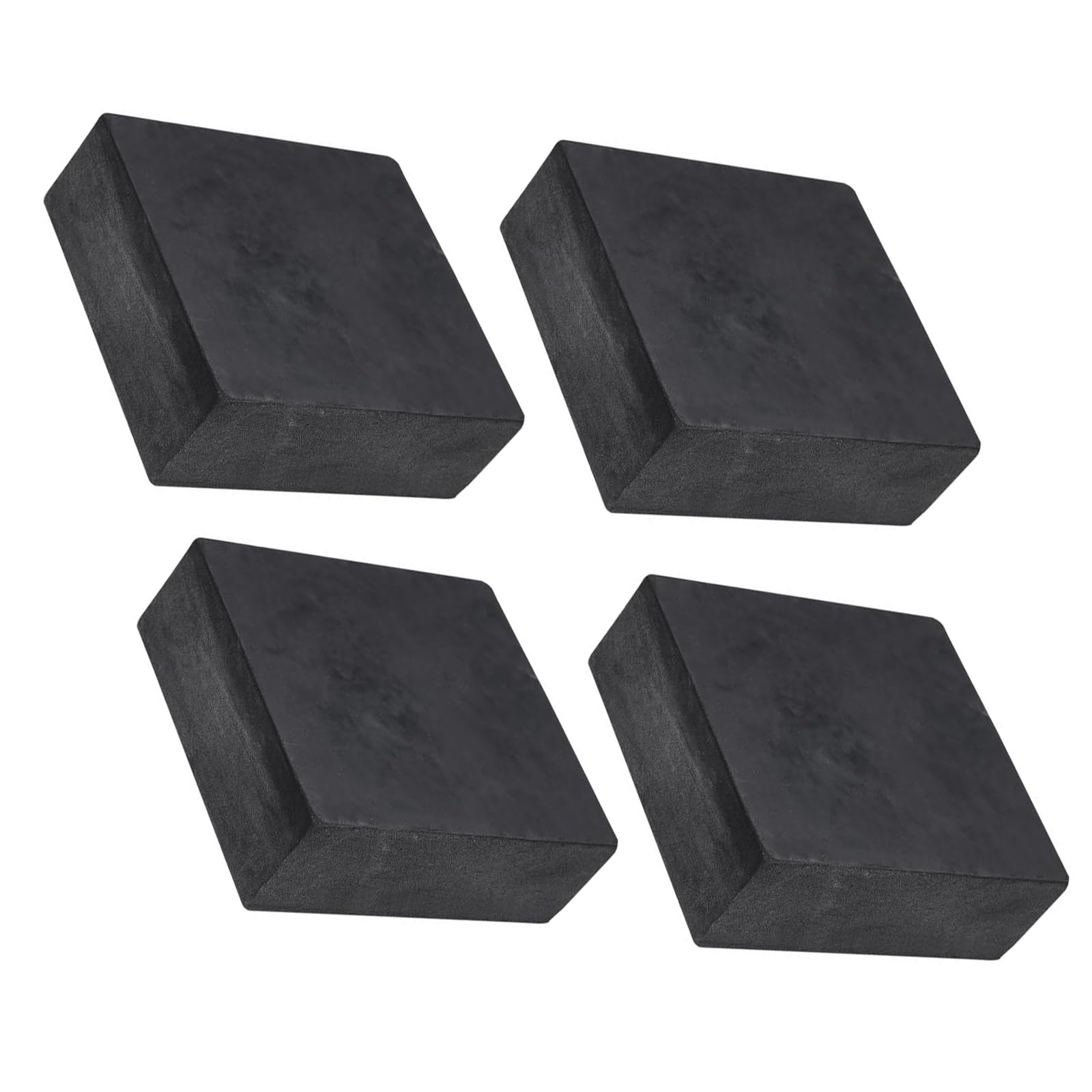 TA-VIGOR Anti-Vibrationspads aus Gummi, 100 mm x 100 mm x 40 mm (L x B x L), robust, rutschfeste Isolationsmatten für Waschmaschine, Klimaanlage, Kompressor, Trockner und HVAC-Ausrüstung, 4 Stück