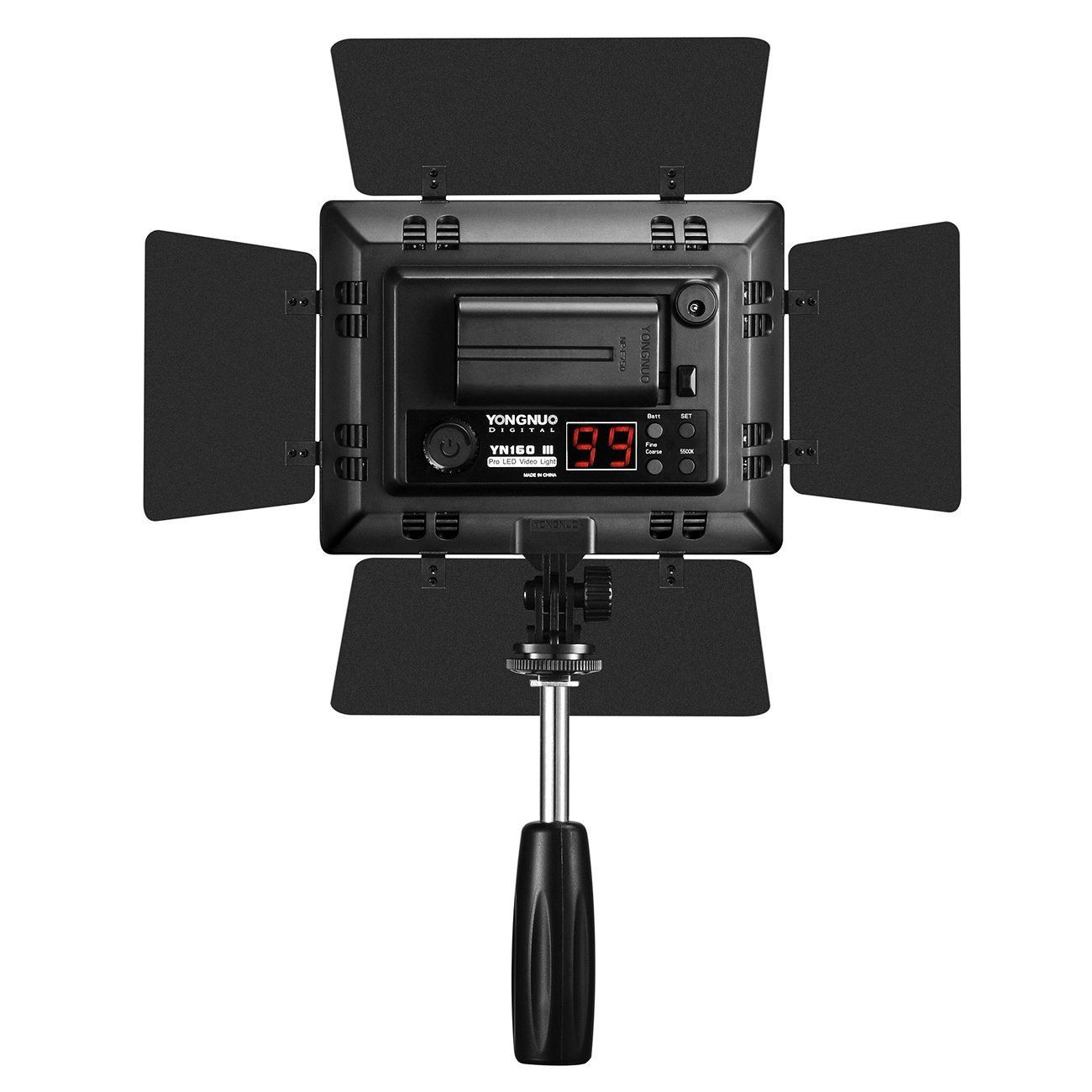 Yongnuo YN160 III LED Luz de vídeo con 192 células luminosas 5500K con NP-F770 Batería