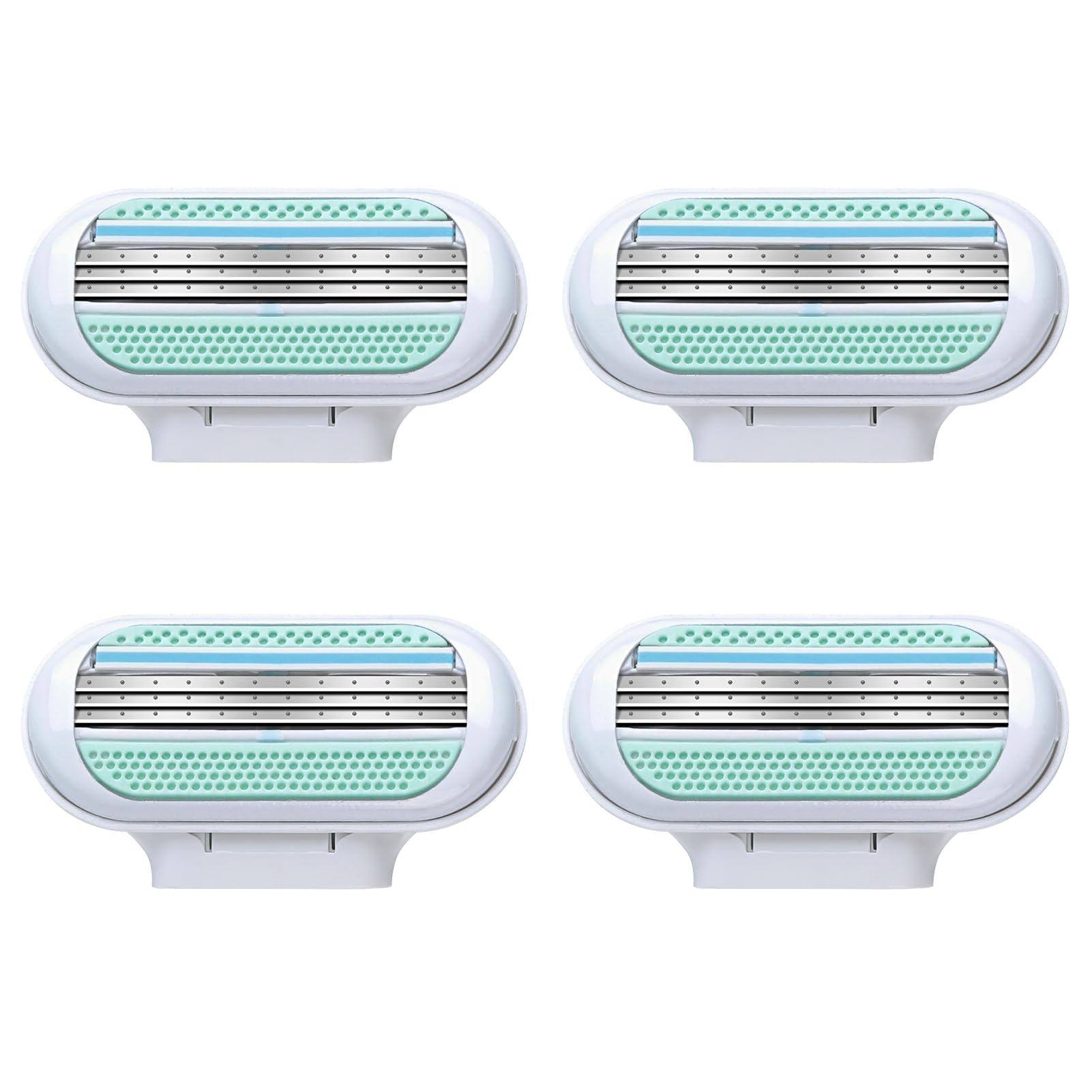 4Pcs Replacement Razor Blades, Refills Compatible with Gillette Venus Extra Smooth Women's Razor, 3 Layer Blade Design for Effortless Glide, Comfort Edge for Women Shaving, Washable Easy to Replace