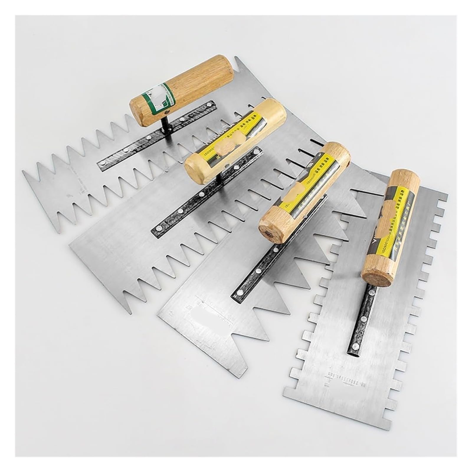 spatola, Maniglia ergonomica e confortevole in acciaio inossidabile di grado professionale for riempire gli spazi vuoti degli edifici con cemento o mastice(D)
