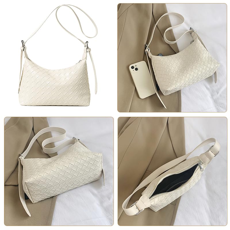 Image of Hobo Bags for Women,Vegan PU Leather Crescent Shoulder Bag Crossbody Handbag Underarm Bag with Adjustable Strap