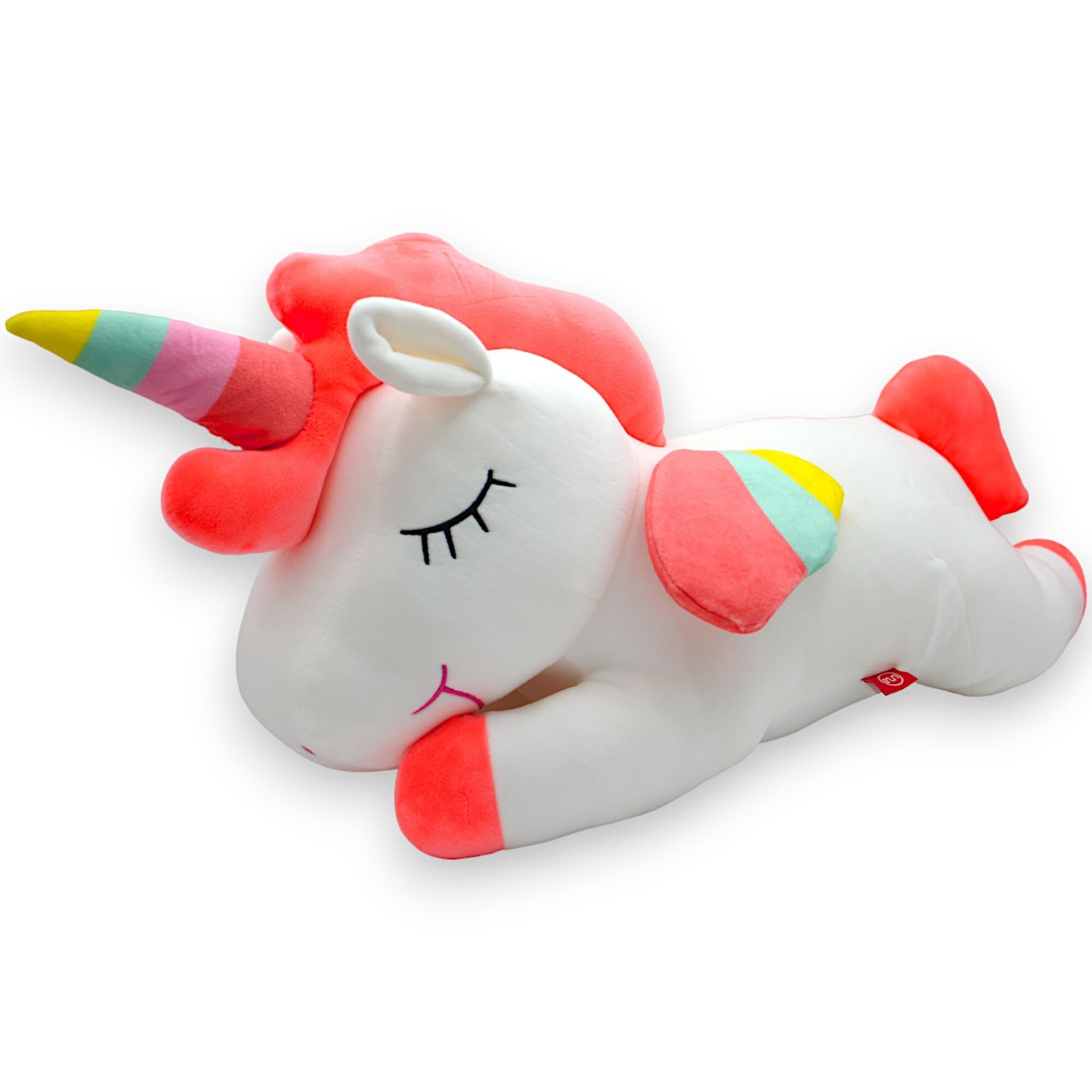 UNUS Coussin de positionnement latéral - Coussin d'allaitement - Coussin de positionnement licorne pour enfants - Décoration pour enfants - En coton - Pour le repos - Extrêmement doux - 80 cm