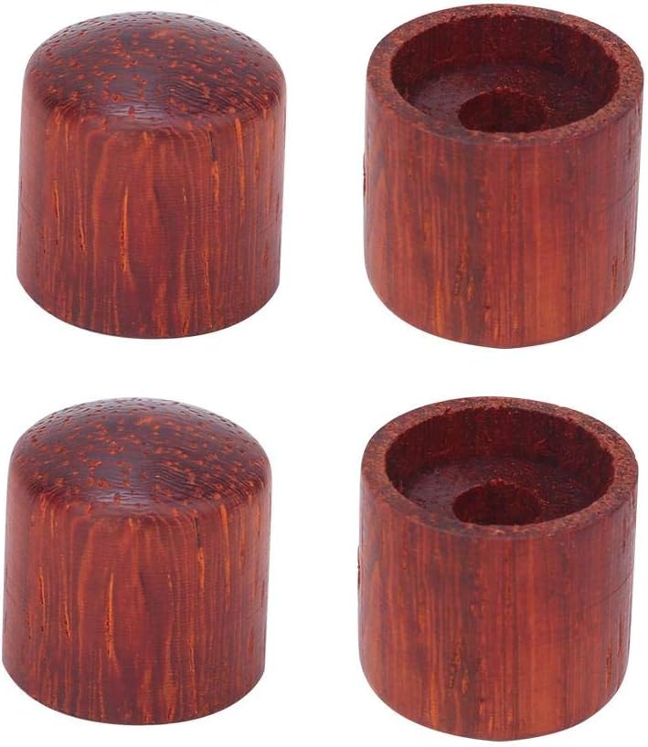 4pcs Maple Wood Guitar Control Knob Tone Or Volume Top Hat Tuning Peg Button Electric Guitar Accessory Playing Accessories