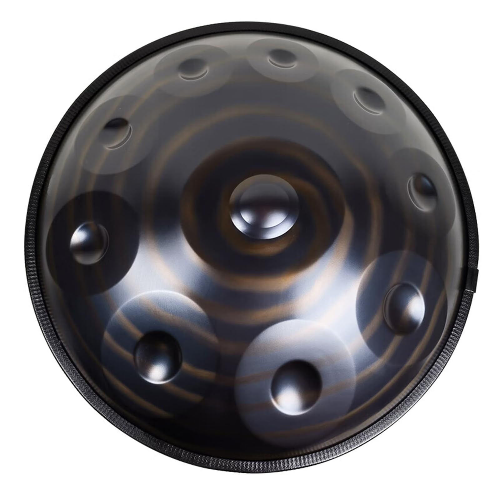 ORANGES 432HZ Handpan Steel Instrument D Minor 12 Notes Handpan Drum Meditation 10 Notes Hand Pan with Hand Drum Stand Soft Hand Pan Bag Mallets (Color : 12 notes, Size : Blue-432Hz)