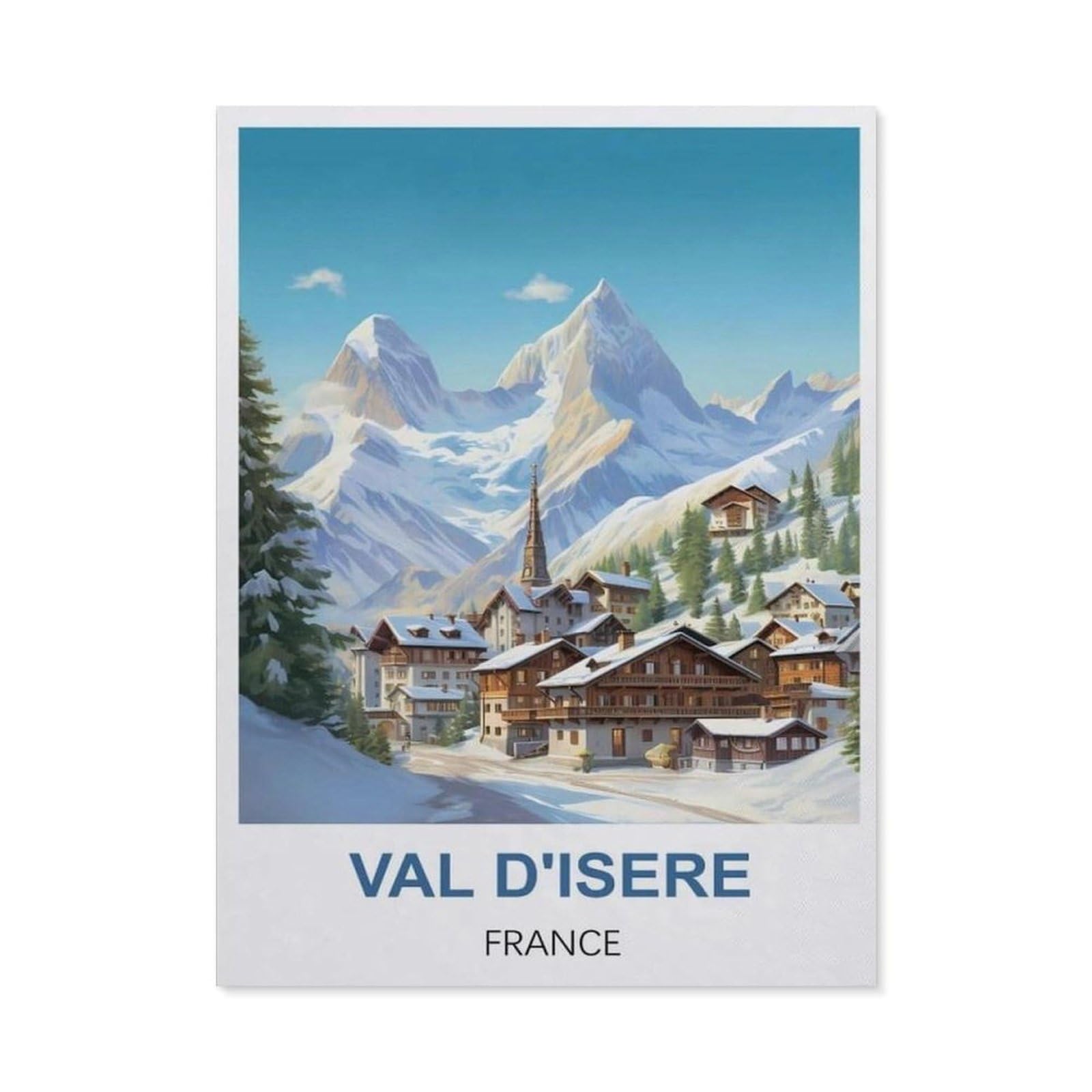 BEAYODKP DIY Diamond Art Kits，Val D'isere France（50x60cm）