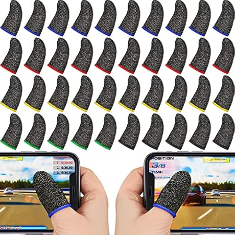 Zonon 30 Piece Gaming Finger Sleeves Cover