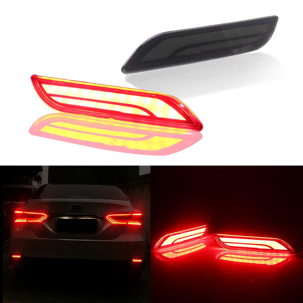 Buy GTINTHEBOX 3D Optic LED Rear Bumper Reflectors Brake Tail Lights