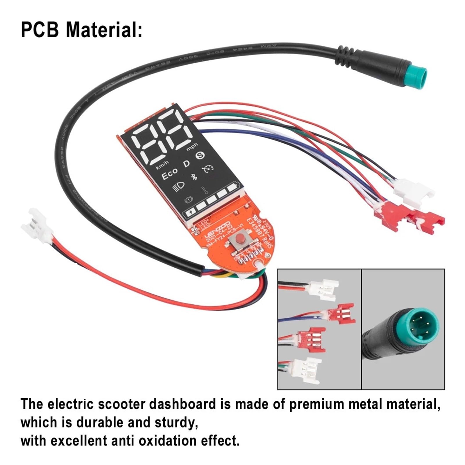 Reemplazo de Tablero de Instrumentos, Placa de Circuito de Pantalla de 36V, Compatible con Accesorios for Patinete eléctrico M365/Pro