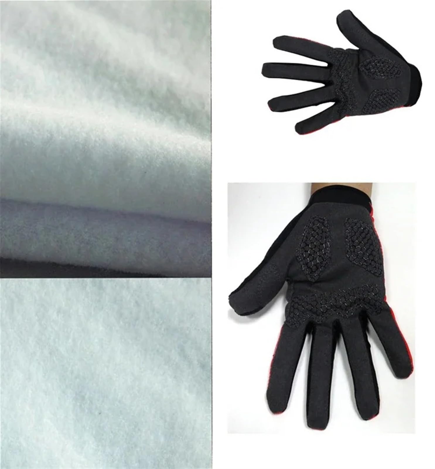 Guantes De Ciclismo De Invierno Guantes térmicos de Invierno for Ciclismo, un par de Dedos completos, Guantes de Ciclismo de Invierno, Guantes de Gel Guantes Cálidos(XL)