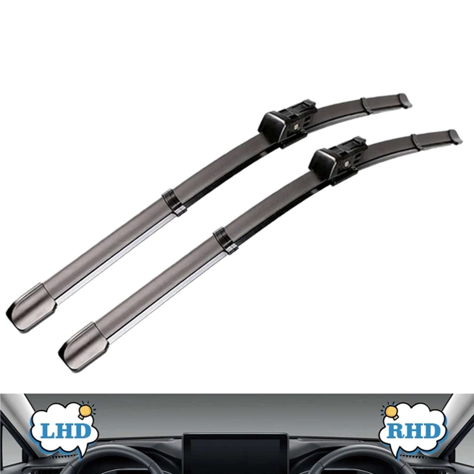 Limpiaparabrisas De Coche Compatible Con Peugeot Para Boxer Para Manager 2007 2008 2009 2010 2011-2023 Limpiaparabrisas Delantero 26"+20"