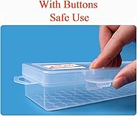 Vista 5 de Estuche de plástico para pinceles de pintura larga para artista, contenedor de pinceles de acuarela de arte en miniatura de viaje duro sin pinceles