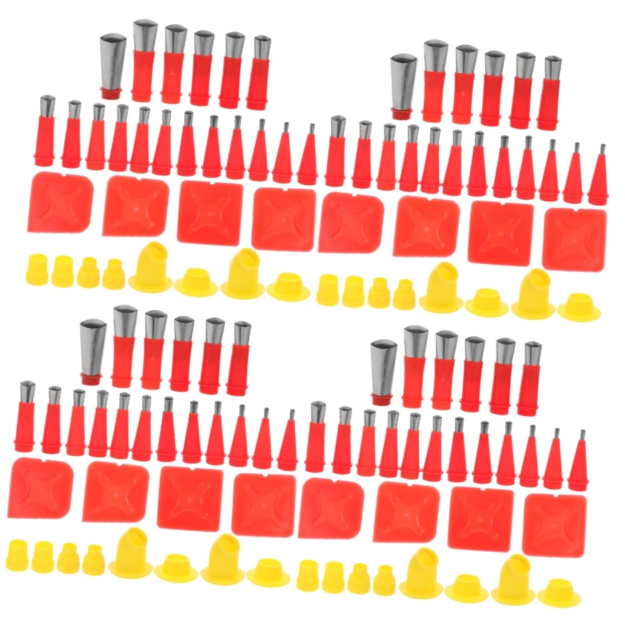 DOITOOL 4 Set Ugello Utensili Attrezzi Attrezzo Punta Per Calafataggio Suggerimenti Sul Calafataggio Kit Calafatare Punte Degli Ugelli Per Calafataggio Strumento Per Calafataggio Plastica