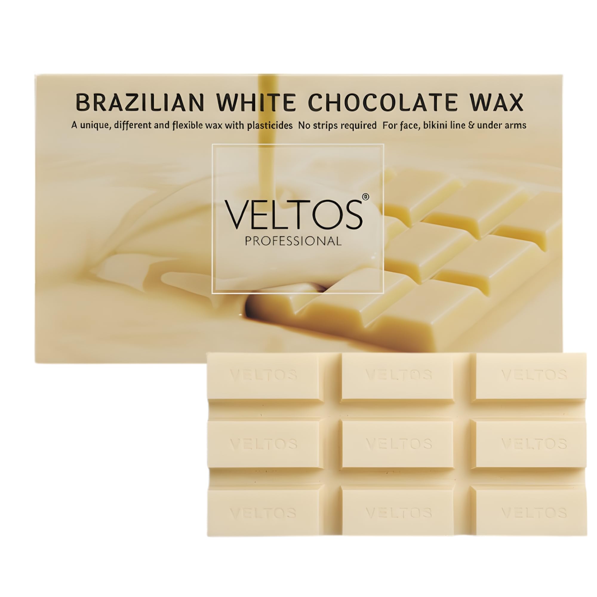 professional brazilian white chocolate facial peel off wax 500gm no strip required for face and body wax