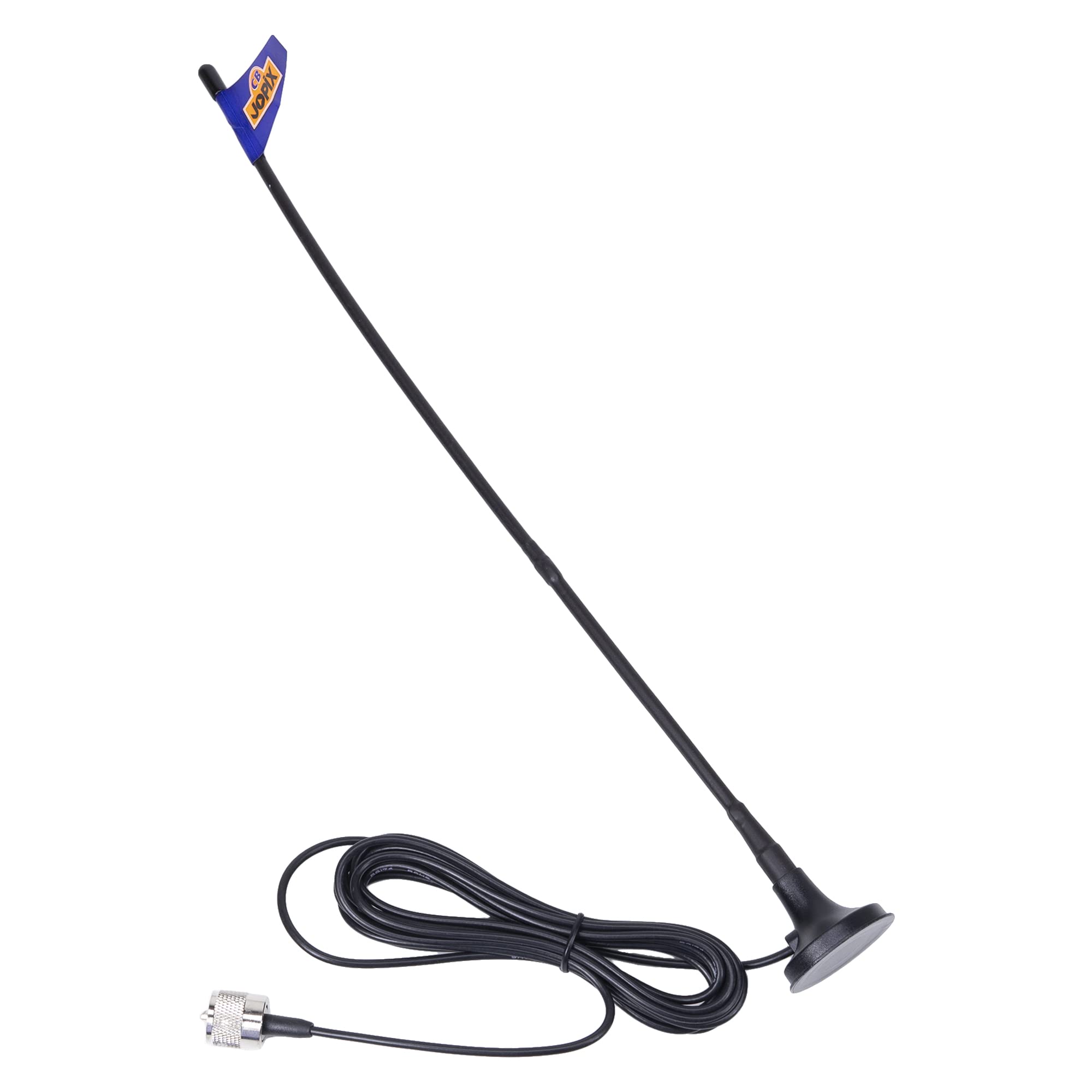 Jopix Ap-7 Kit Emisora Móvil CB 27 MHz y Antena Magnética, Multinorma Am/FM, 12V/24V, ASQ
