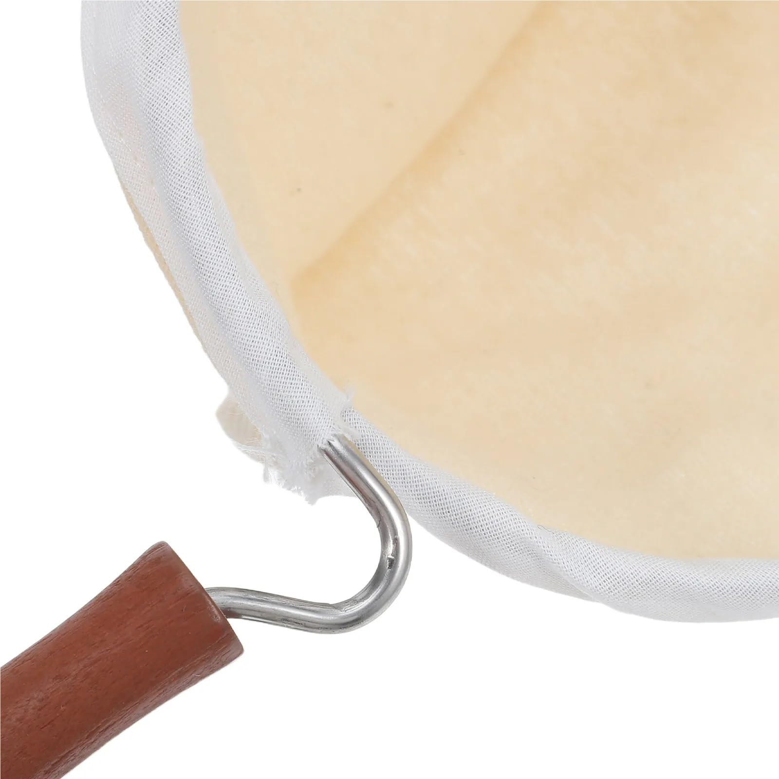 Filtro de café tela 2 piezas calcetín reutilizable Bolsa goteo lavable con mango madera for viajes camping Kit preparación portátil