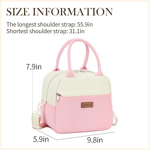 Miniatura 3 de HOPROSE - Lonchera para mujeres y hombres adultos, lonchera aislada a prueba de fugas, bolsa de almuerzo de gran capacidad, contenedor reutilizable