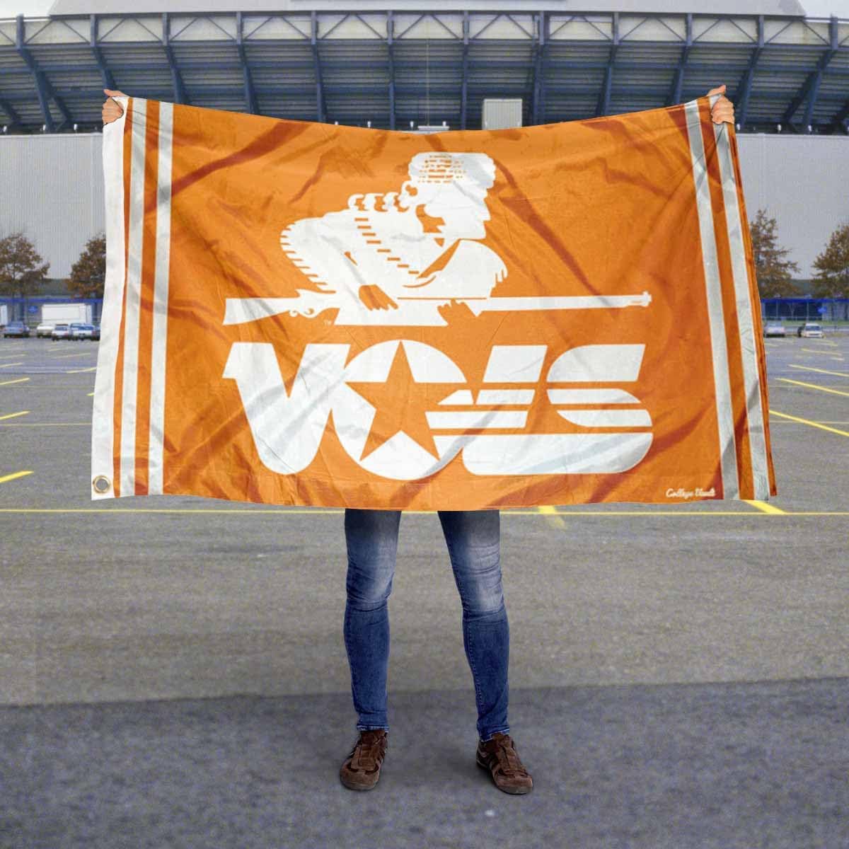 College Flags & Banners Co. Tennessee Volunteers Vintage Retro Throwback 3x5 Banner Flag - Image 5