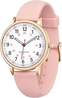 IBSO Women Watch for Nurse Easy to Read Dial Wristwatches Silicone Band Water Resistant Watches Second Hand and 24 Hour