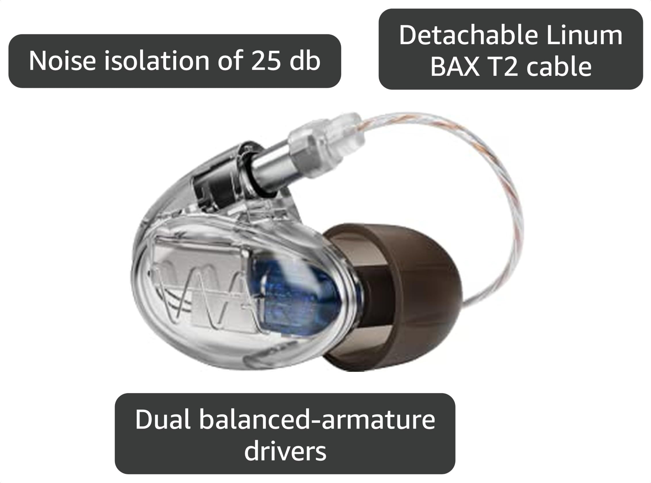 Amazon.com: Westone Audio Pro X20 IEM Earphones - Dual Driver
