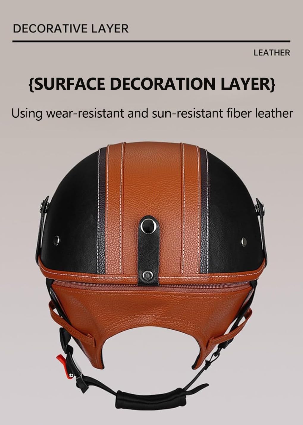 Demi Casque Moto Casque Bol Casque Moto Jet Vintage Casque Ouverte avec Visière Casque Cyclomoteur Casque Scooter Homologué ECEDOT Casque Demi Casque de Moto Unisexe